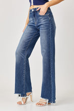 Load image into Gallery viewer, Risen High Rise Frayed Hem Wide Leg Jeans
