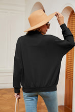 Load image into Gallery viewer, Half-Zip Dropped Shoulder Sweatshirt (multiple color options)
