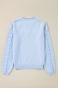 Daisy Notched Long Sleeve Sweater (multiple color options)