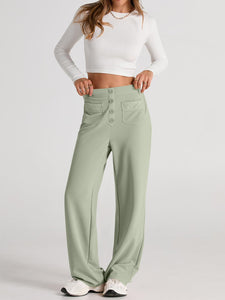 High Waist Wide Leg Pants (multiple color options)