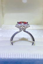 Load image into Gallery viewer, 2 Carat Moissanite 925 Sterling Silver Halo Ring
