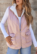 Load image into Gallery viewer, Fuzzy Zip Up Vest Coat with Pockets (multiple color options
