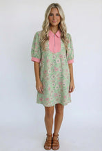 Load image into Gallery viewer, Blast From the Past Mint Blossom Dress
