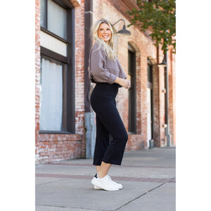 The Delilah - Kick Flare Leggings with Pockets  - Luxe by Julia Rose®