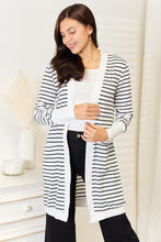 Load image into Gallery viewer, Striped Open Front Longline Cardigan
