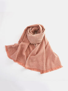 Raw Hem Heathered Polyester Scarf (multiple color options)