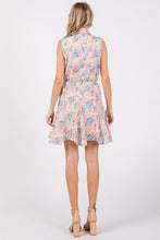 Load image into Gallery viewer, Floral Eyelet Sleeveless Mini Dress
