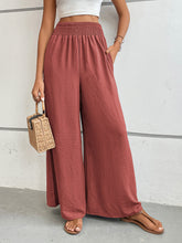 Load image into Gallery viewer, Perfee Wide Leg Pants with Pockets (multiple color options)
