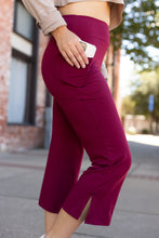 Load image into Gallery viewer, The Courtney - Maroon High Waisted Gaucho Pants
