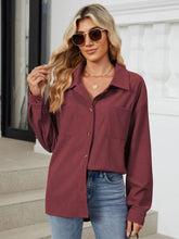 Load image into Gallery viewer, Button Up Long Sleeve Shirt with Breast Pockets (multiple color options)
