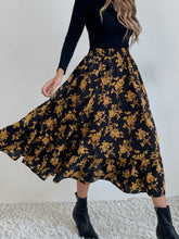 Load image into Gallery viewer, Printed Elastic Waist Midi Skirt (multiple color/print options)
