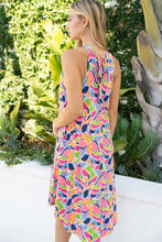Load image into Gallery viewer, Printed Sleeveless Dress with Pockets
