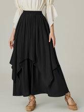 Load image into Gallery viewer, Smocked Waist Band Ruched Layered Skirt (multiple color options)
