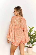 Load image into Gallery viewer, Wild Alternatives Flare Sleeve Surplice Romper
