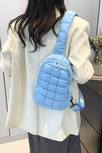 Quilted Nylon Crossbody  Bag  (multiple color options)