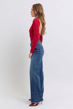 Load image into Gallery viewer, Judy Blue Raw Hem Mid Rise Jeans
