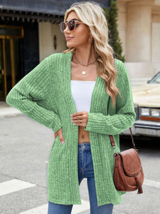 Open Front Long Sleeve Cardigan (multiple color options)