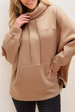 Load image into Gallery viewer, Drawstring Turtleneck Long Sleeve Sweatshirt (2 color options)
