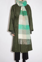 Load image into Gallery viewer, Thermal Fringe Contrast Plaid Scarf (multiple color options)
