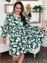 Load image into Gallery viewer, Printed Ruffle Hem Dress with Pocket
