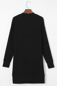 Pocketed Open Front Long Sleeve Cardigan (2 color options)