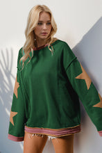 Load image into Gallery viewer, Star Patched Long Sleeve Sweatshirt
