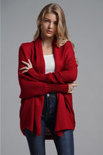 Load image into Gallery viewer, Open Front Batwing Sleeve Cardigan (multiple color options)
