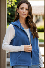 Load image into Gallery viewer, Zip Up Vest Coat with Pockets (multiple color options)
