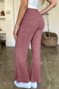 Ribbed High Waist Flare Pants (multiple color options)