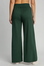 Load image into Gallery viewer, Drawstring Wide Leg Pants with Pockets in Evergreen
