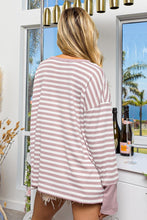 Load image into Gallery viewer, Striped Thumbhole Long Sleeve Top
