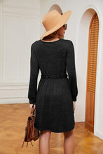 Load image into Gallery viewer, Square Neck Long Sleeve Dress (multiple color options)
