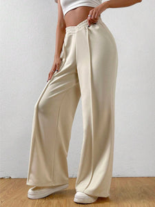 Elastic Waist Wide Leg Pants (multiple color options)