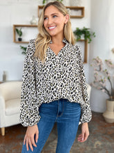 Load image into Gallery viewer, Leopard Long Sleeve Blouse (multiple color options)
