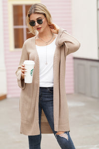 Open Front Long Sleeve Cardigan (multiple color options)