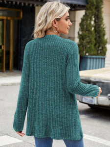 Open Front Long Sleeve Cardigan (multiple color options)