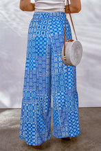 Load image into Gallery viewer, Drawstring Printed Wide Leg Pants (multiple color/print options)
