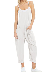 Spaghetti Strap Jumpsuit with Pockets (multiple color options)