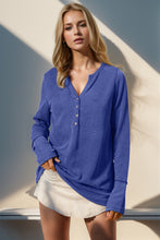 Load image into Gallery viewer, Notched Thumbhole Long Sleeve Top (multiple color options)
