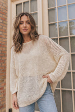 Load image into Gallery viewer, Coastal Breeze Open Knit Sweater
