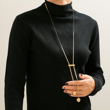 Load image into Gallery viewer, 18K Gold-Plated Titanium Steel Hollow Bead Necklace
