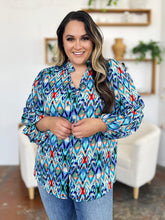 Load image into Gallery viewer, Printed Balloon Sleeve Blouse
