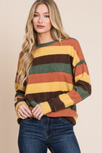 Load image into Gallery viewer, Multi-Color Striped Knit Top
