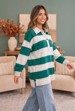 Load image into Gallery viewer, Boyfriend Striped Rugby Polo
