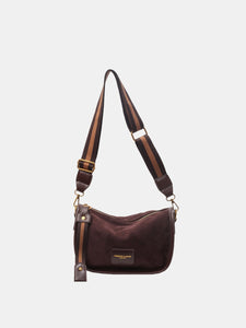 Suede Adjustable Strap Shoulder Bag (multiple color options)