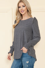Load image into Gallery viewer, Smoky Sweetheart Ruffled Blouse

