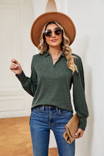 Load image into Gallery viewer, Johnny Collar Long Sleeve Top (multiple color options)
