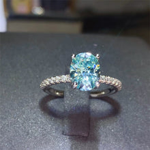 Load image into Gallery viewer, 2 Carat Moissanite Zircon 925 Sterling Silver Ring
