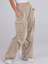 Load image into Gallery viewer, Elastic Waist Wide Leg Pants with Pockets (multiple color options)
