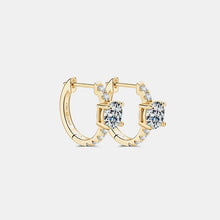 Load image into Gallery viewer, 2.36 Carat Moissanite Zircon 925 Sterling Silver Hoop Earrings (gold or silver)
